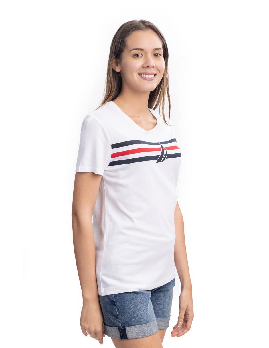 Playera manga corta cuello redondo mujer 3