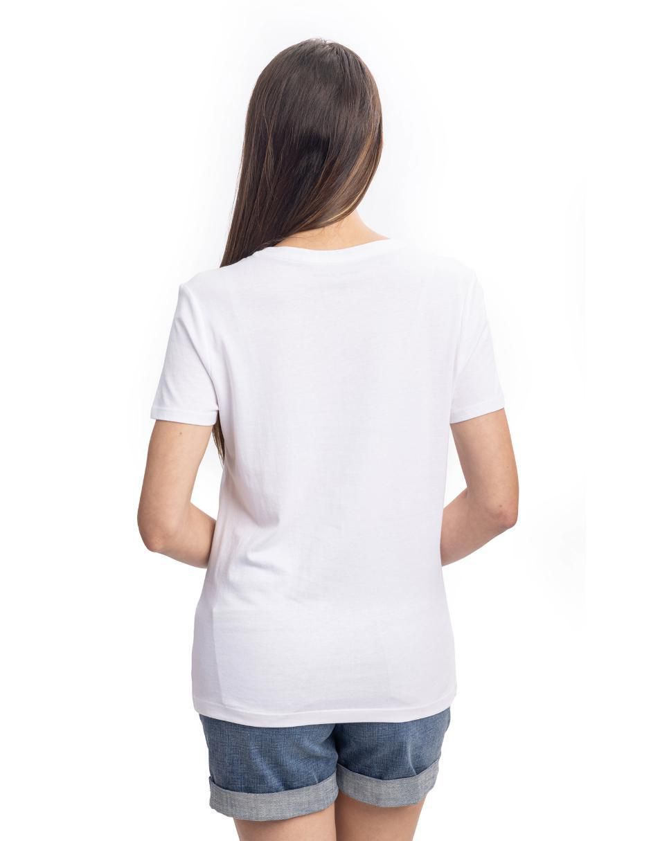 Playera manga corta cuello redondo mujer 2