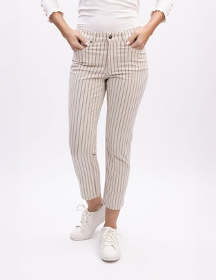 Pantalón capri slim para mujer