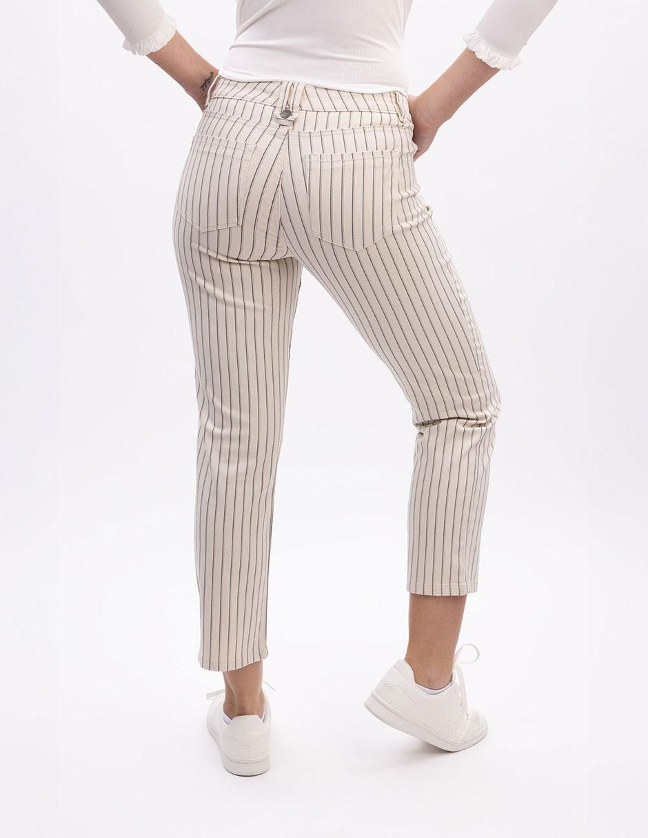 Pantalón capri slim para mujer