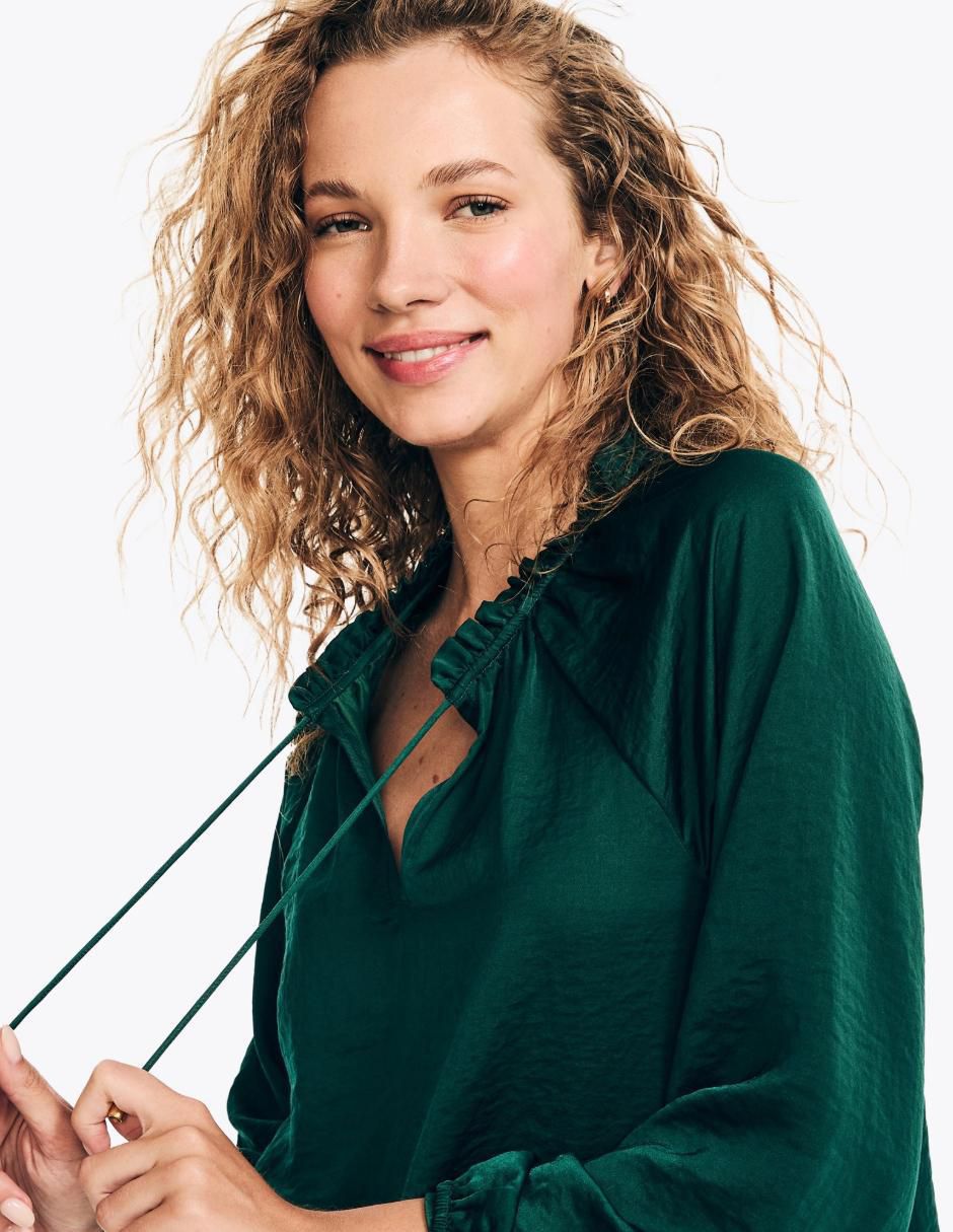 Blusa manga larga para mujer