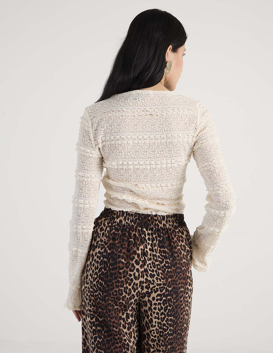 Blusa manga larga para mujer 6