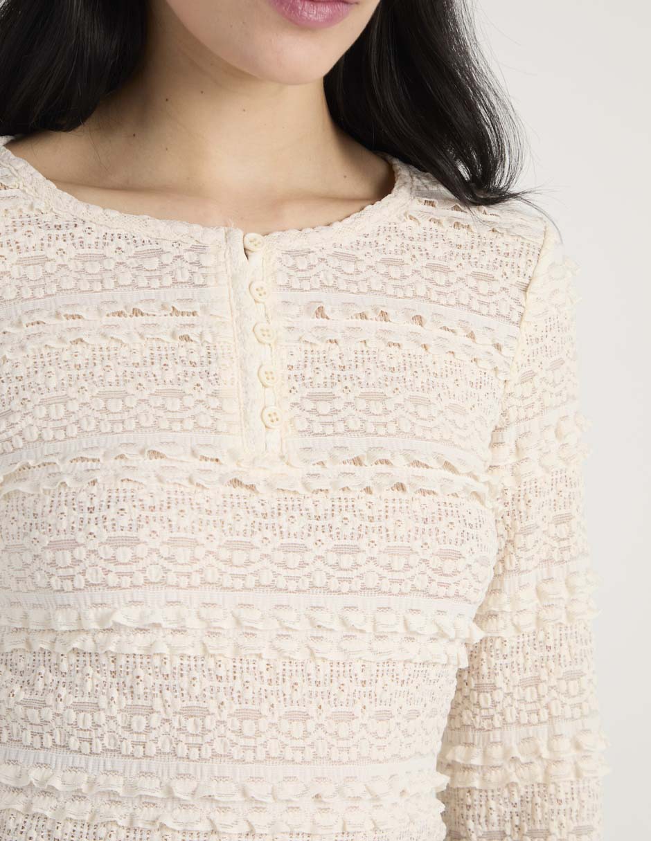 Blusa manga larga para mujer 8