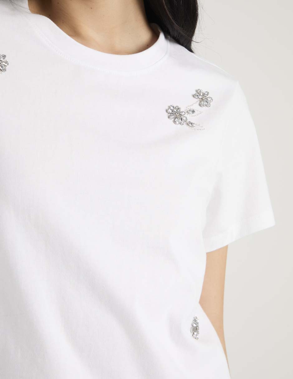 Playera manga corta cuello redondo mujer 3