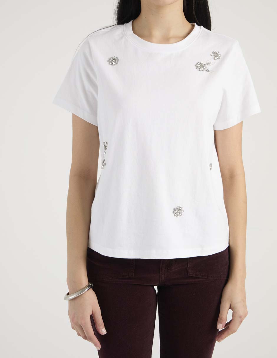 Playera manga corta cuello redondo mujer 2