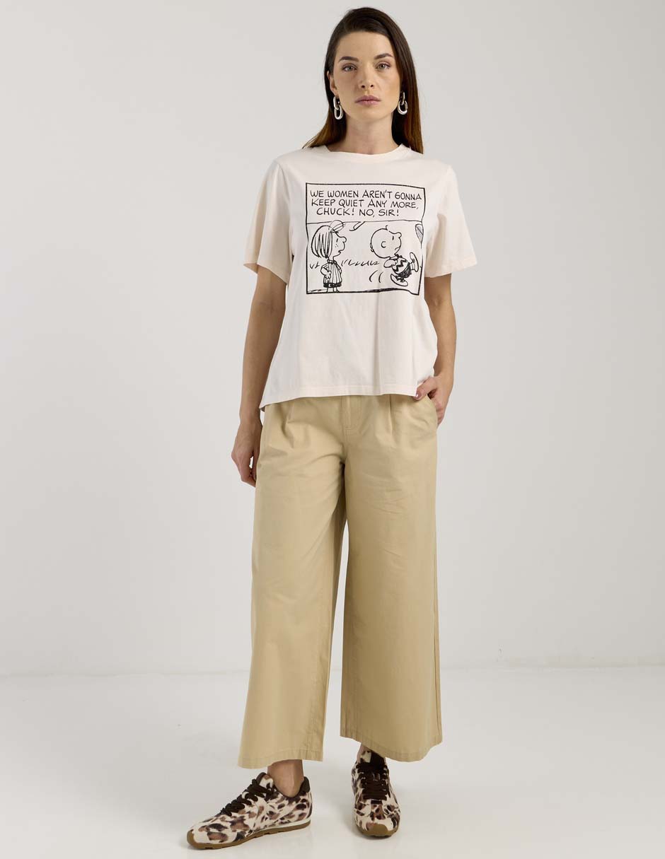 Playera manga al codo cuello redondo mujer 3