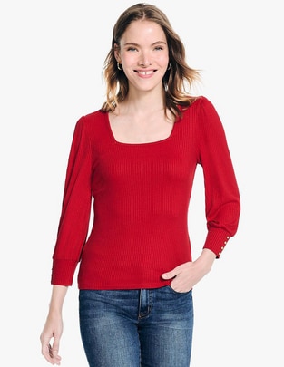 Blusa manga 3/4 para mujer