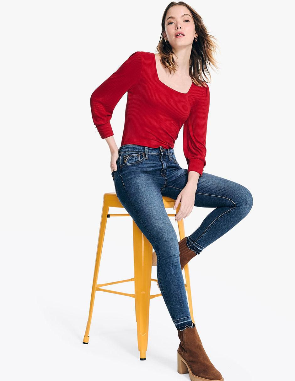 Blusa manga 3/4 para mujer