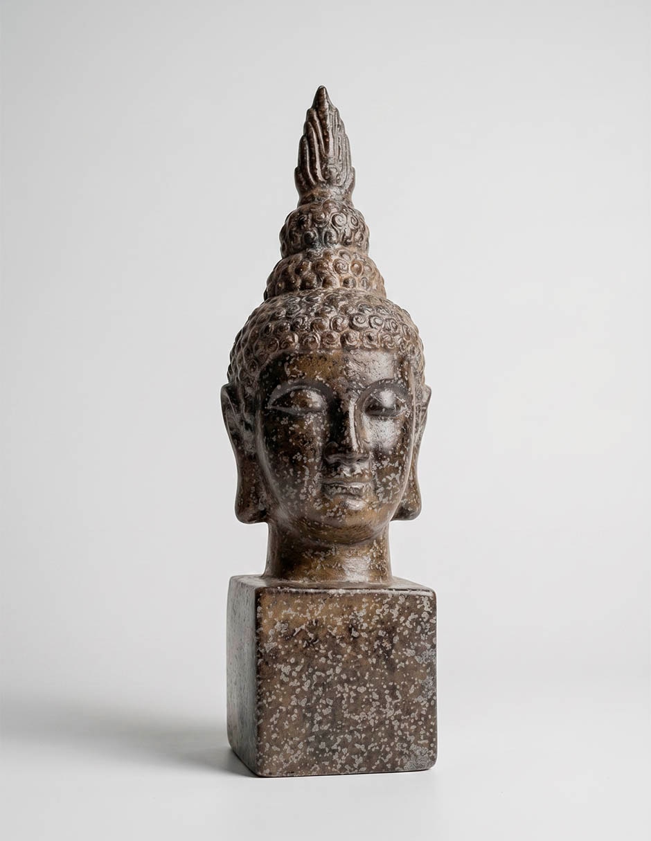 Figura decorativa de buda de cerámica 1