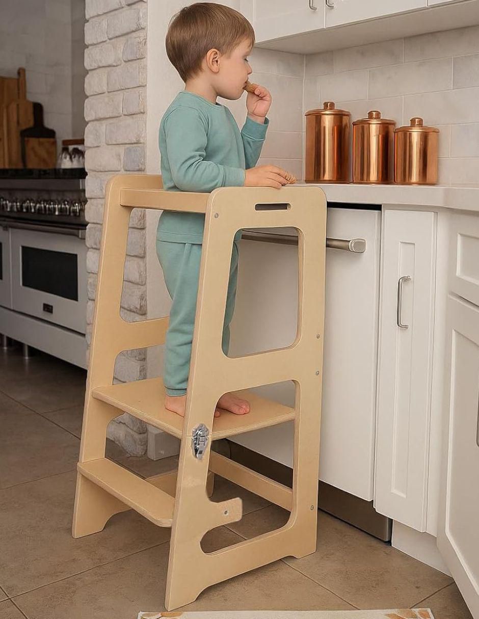 Torre de aprendizaje Montessori de madera 2