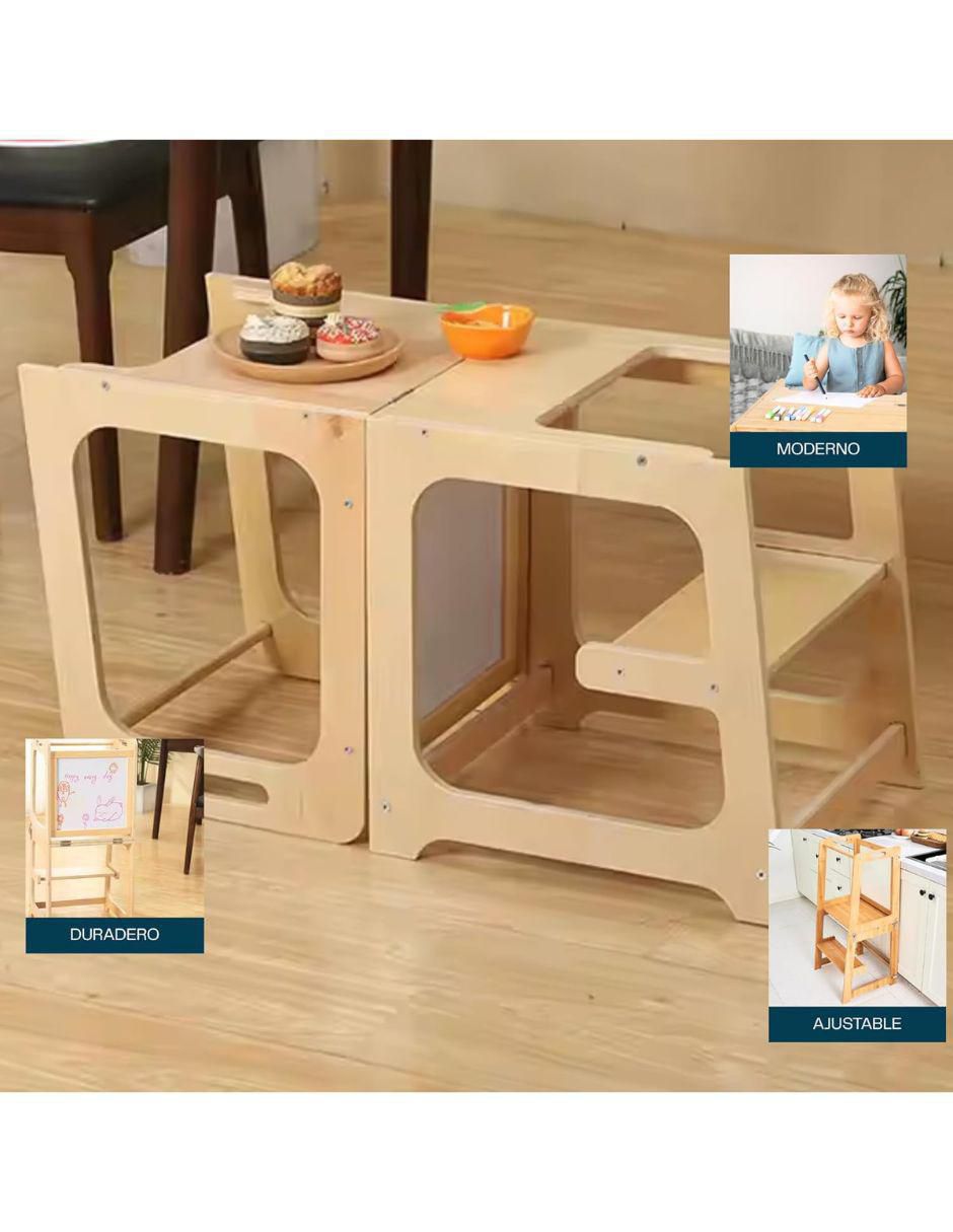 Torre de aprendizaje Montessori de madera 4
