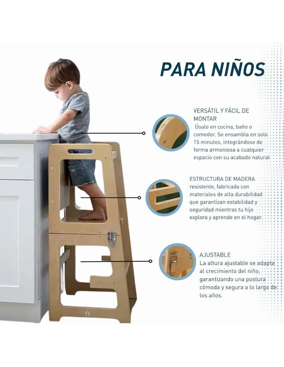 Torre de aprendizaje Montessori de madera 5