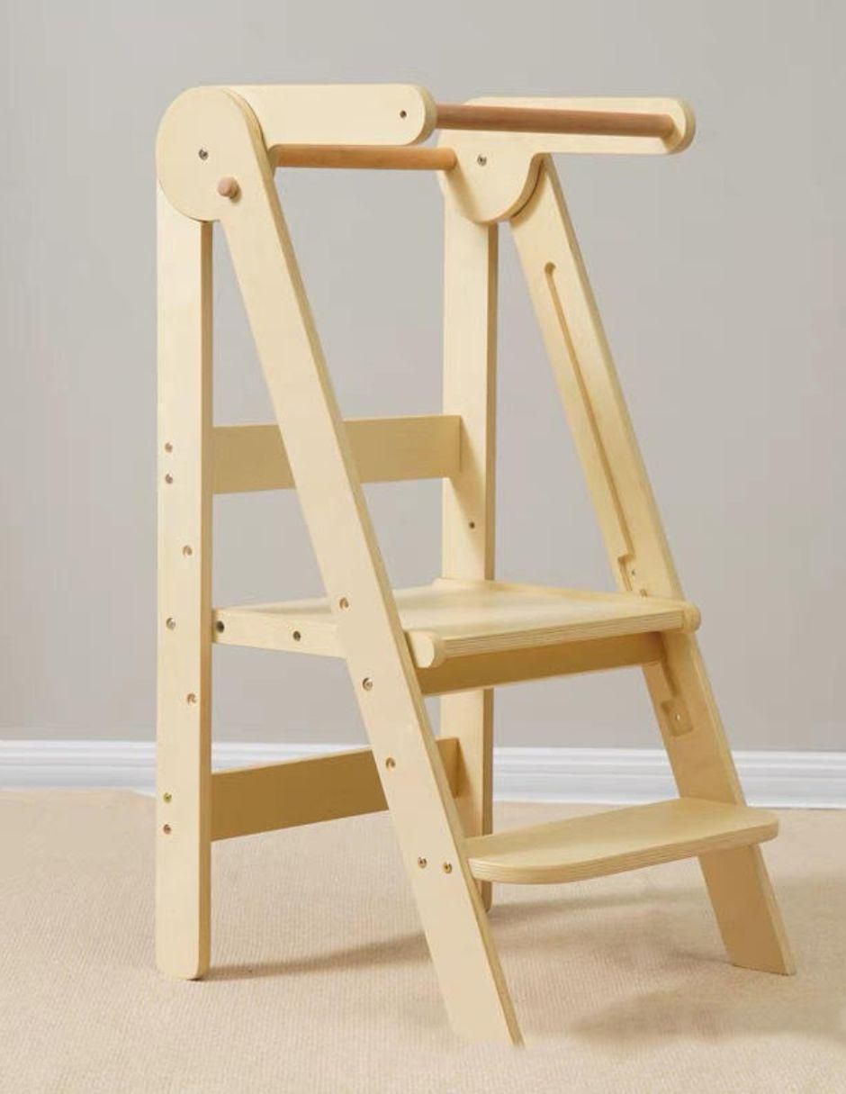 Torre de aprendizaje Montessori de madera 2