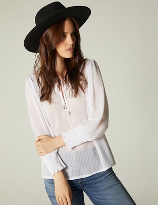 Blusa Studio F manga 3/4 para mujer