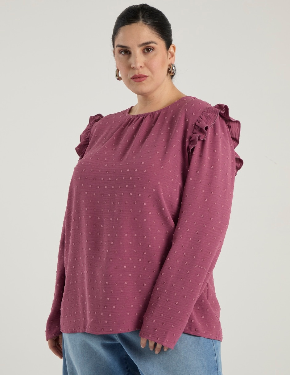 Blusa manga larga para mujer 1