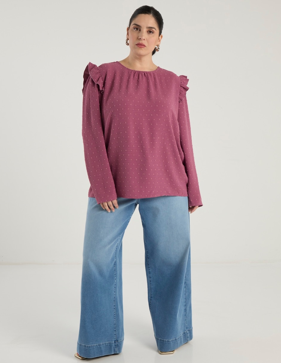 Blusa manga larga para mujer 7