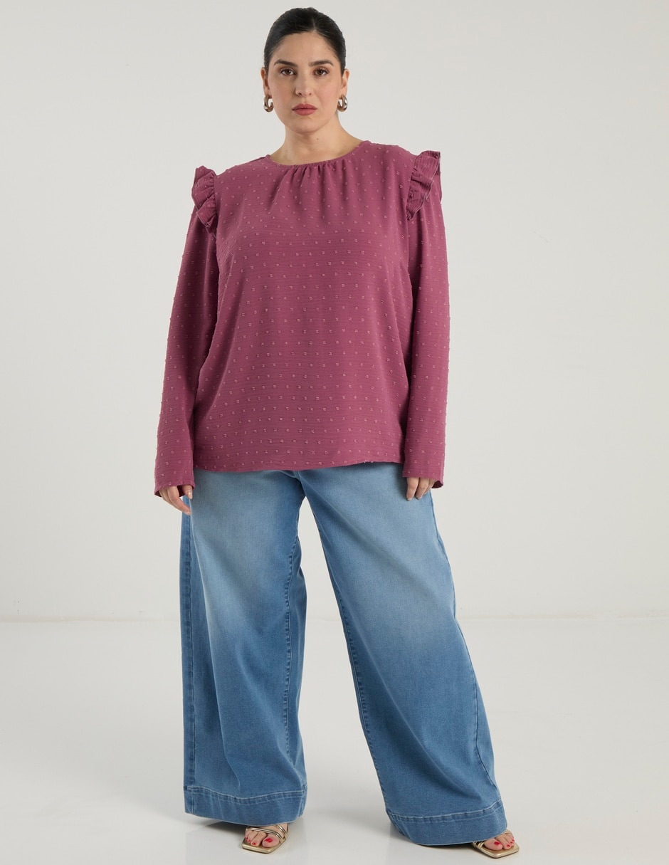 Blusa manga larga para mujer 8