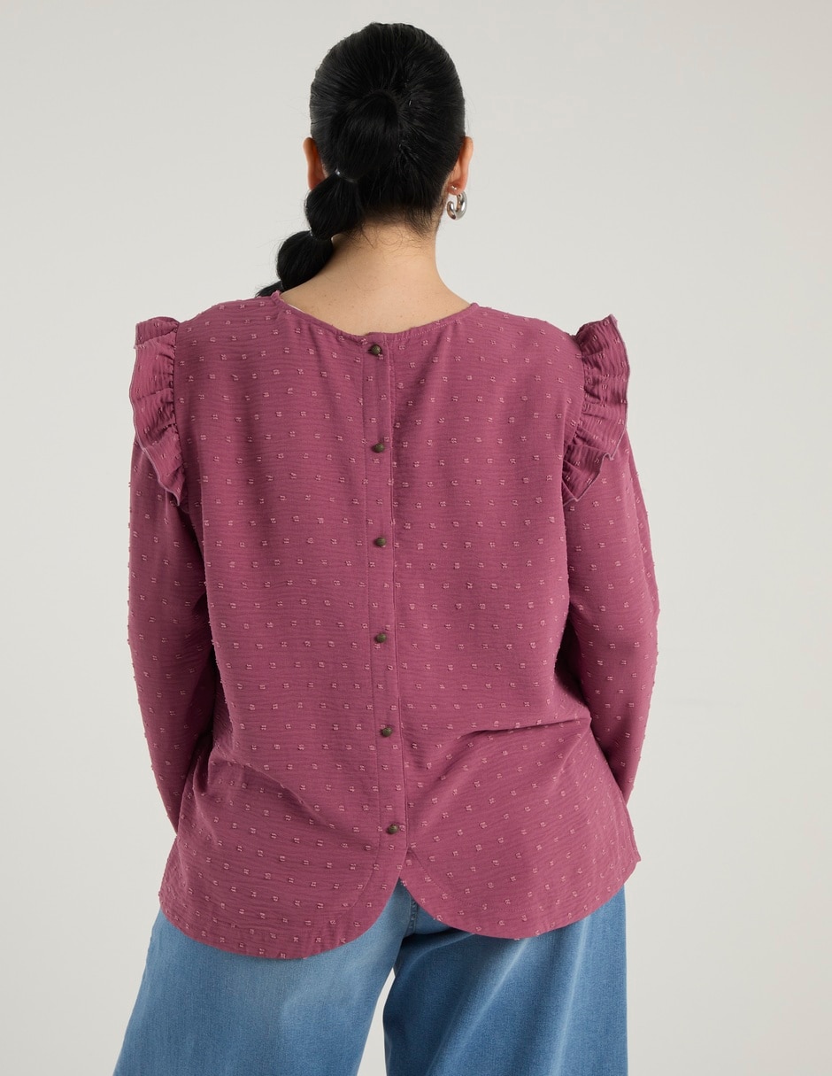 Blusa manga larga para mujer 11