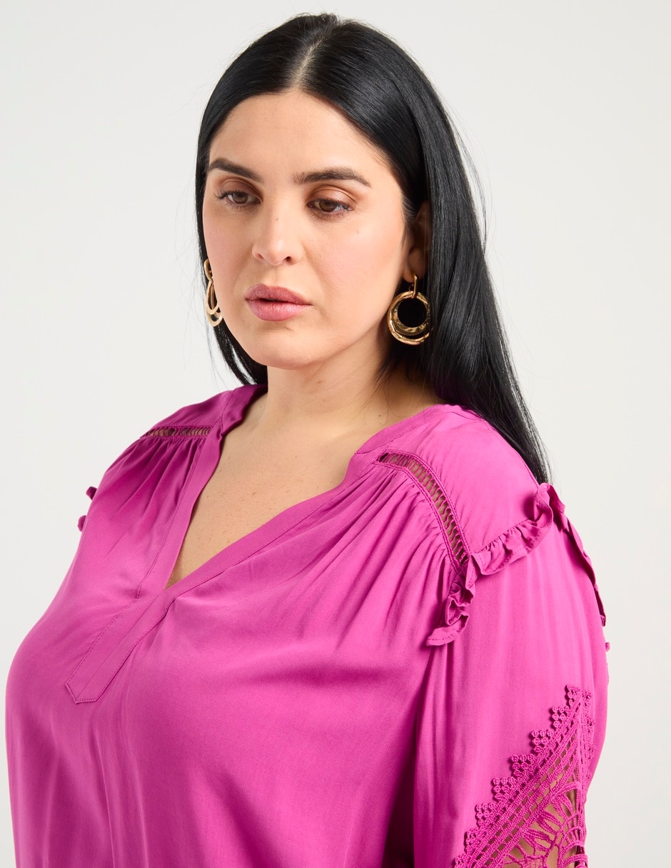 Blusa manga larga para mujer 3