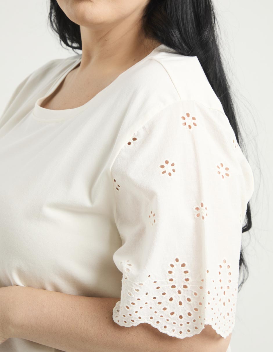 Playera manga corta cuello redondo mujer 2