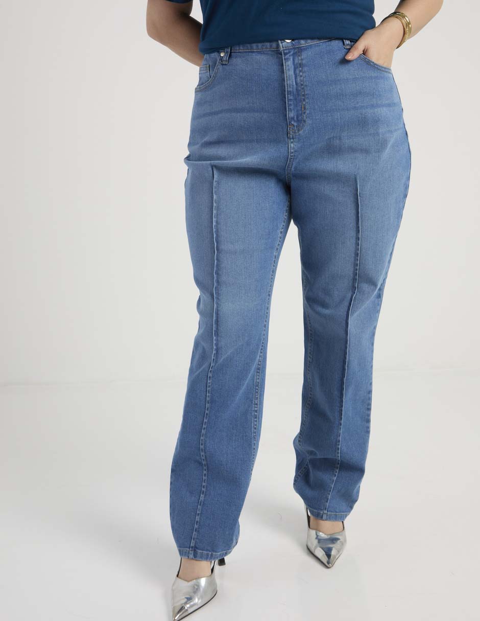 Jeans straight para mujer 1
