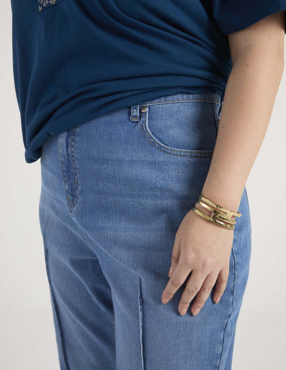 Jeans straight para mujer 7