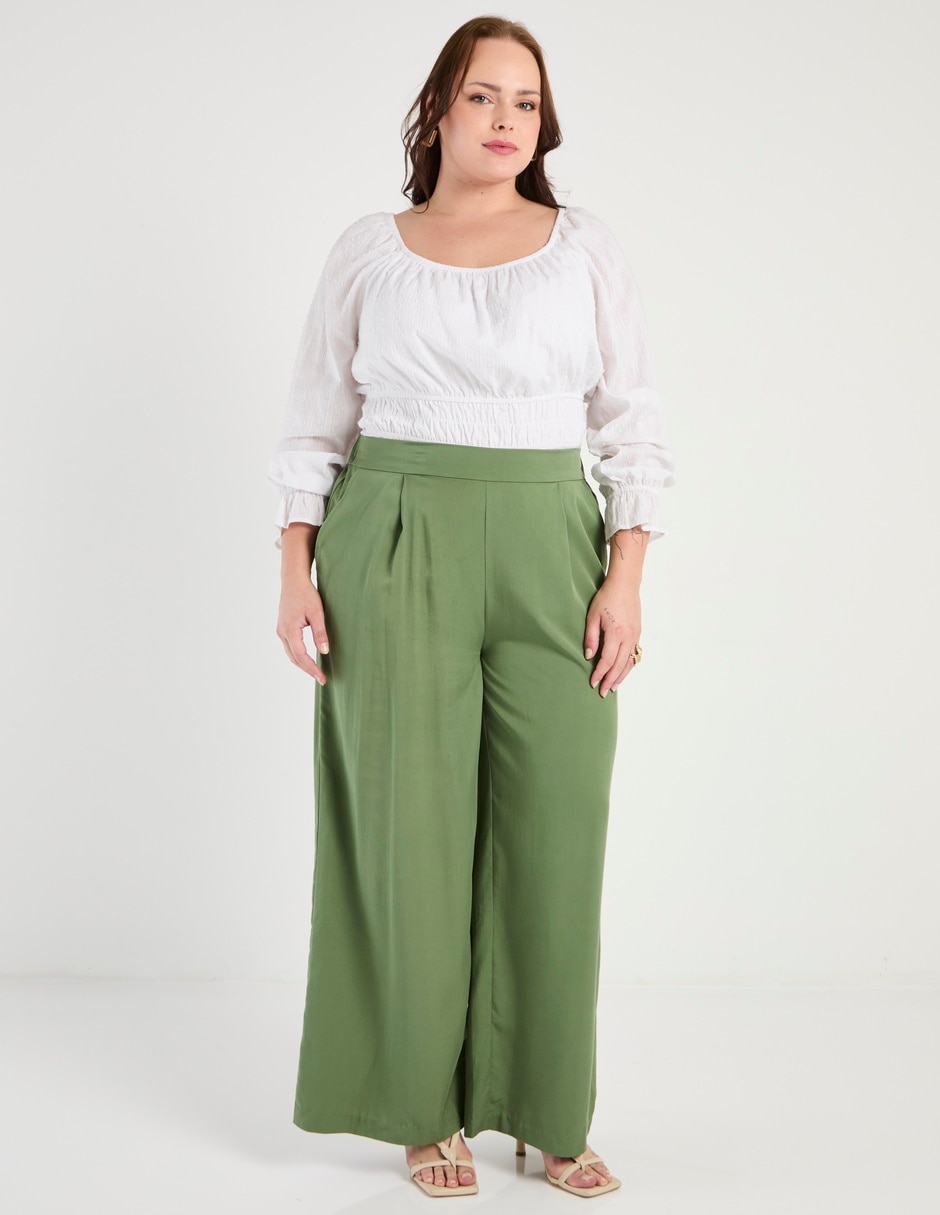 Pantalón coulotte regular para mujer 3