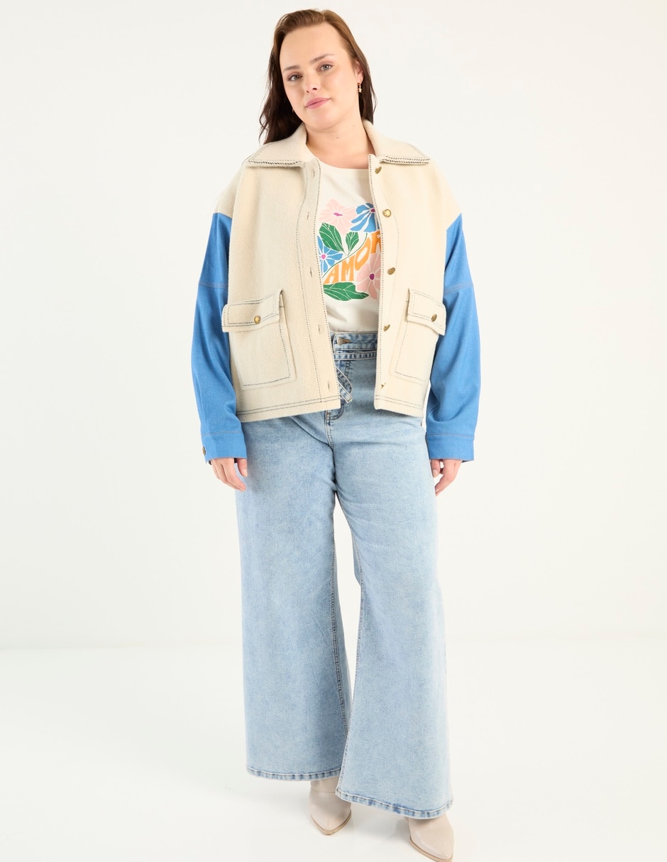 Playera manga corta The Pattern cuello redondo para mujer