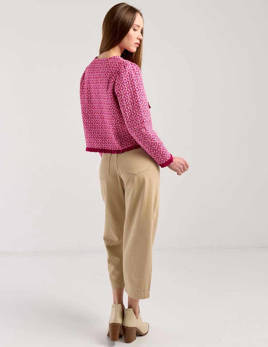 Jeans capri straight para mujer 5