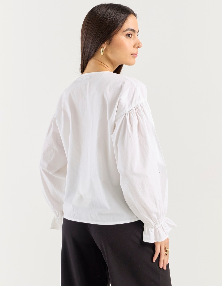 Blusa manga larga para mujer 5