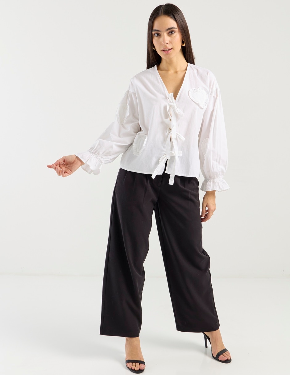 Blusa manga larga para mujer 6
