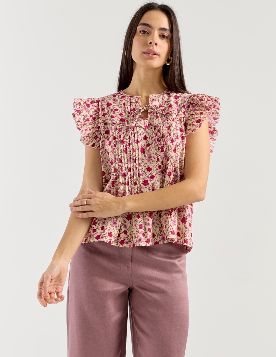 Blusa manga corta para mujer 1