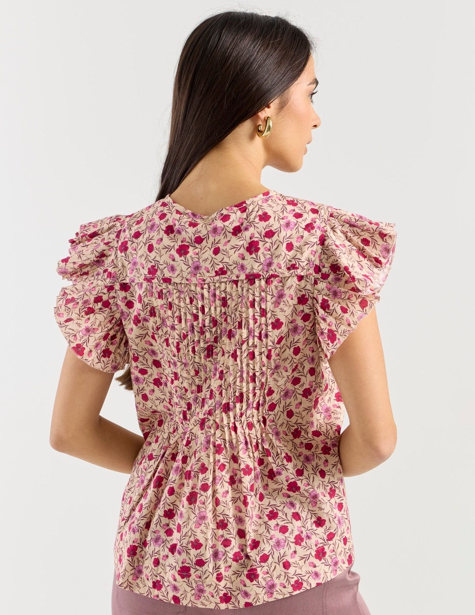 Blusa manga corta para mujer 5