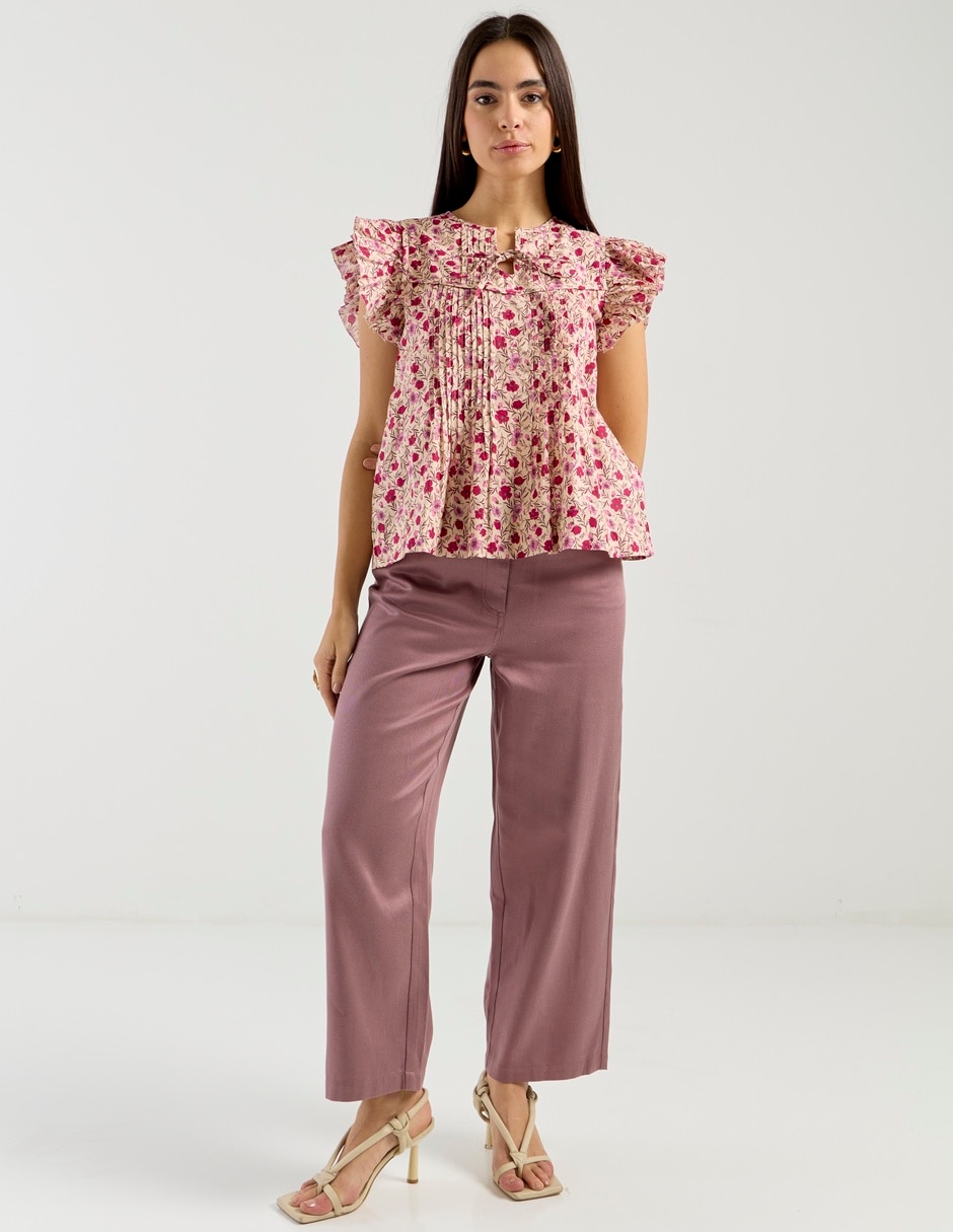 Blusa manga corta para mujer 6