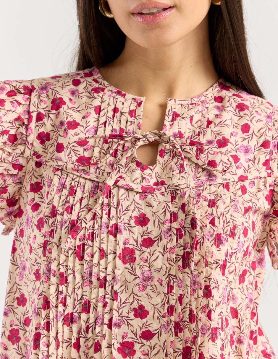 Blusa manga corta para mujer 7