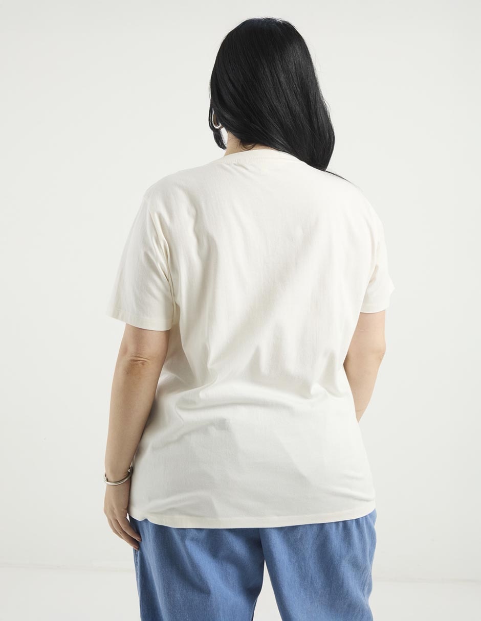 Playera manga corta The Pattern cuello redondo para mujer