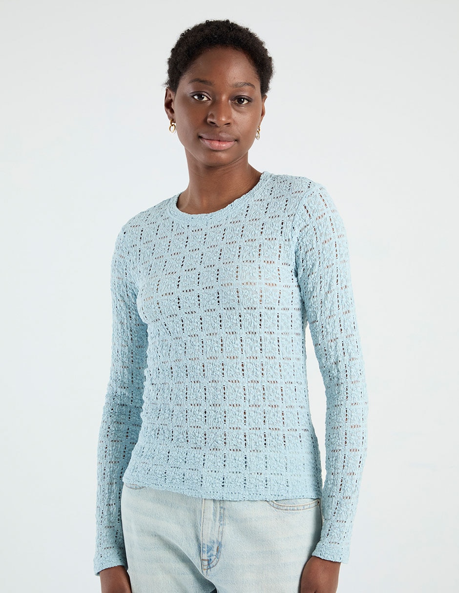 Blusa manga larga para mujer 1