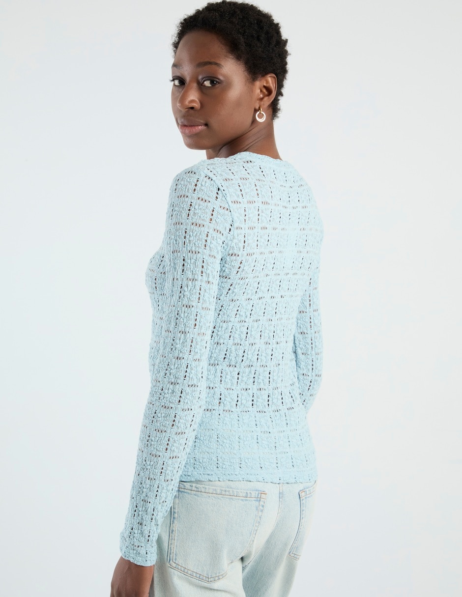 Blusa manga larga para mujer 11