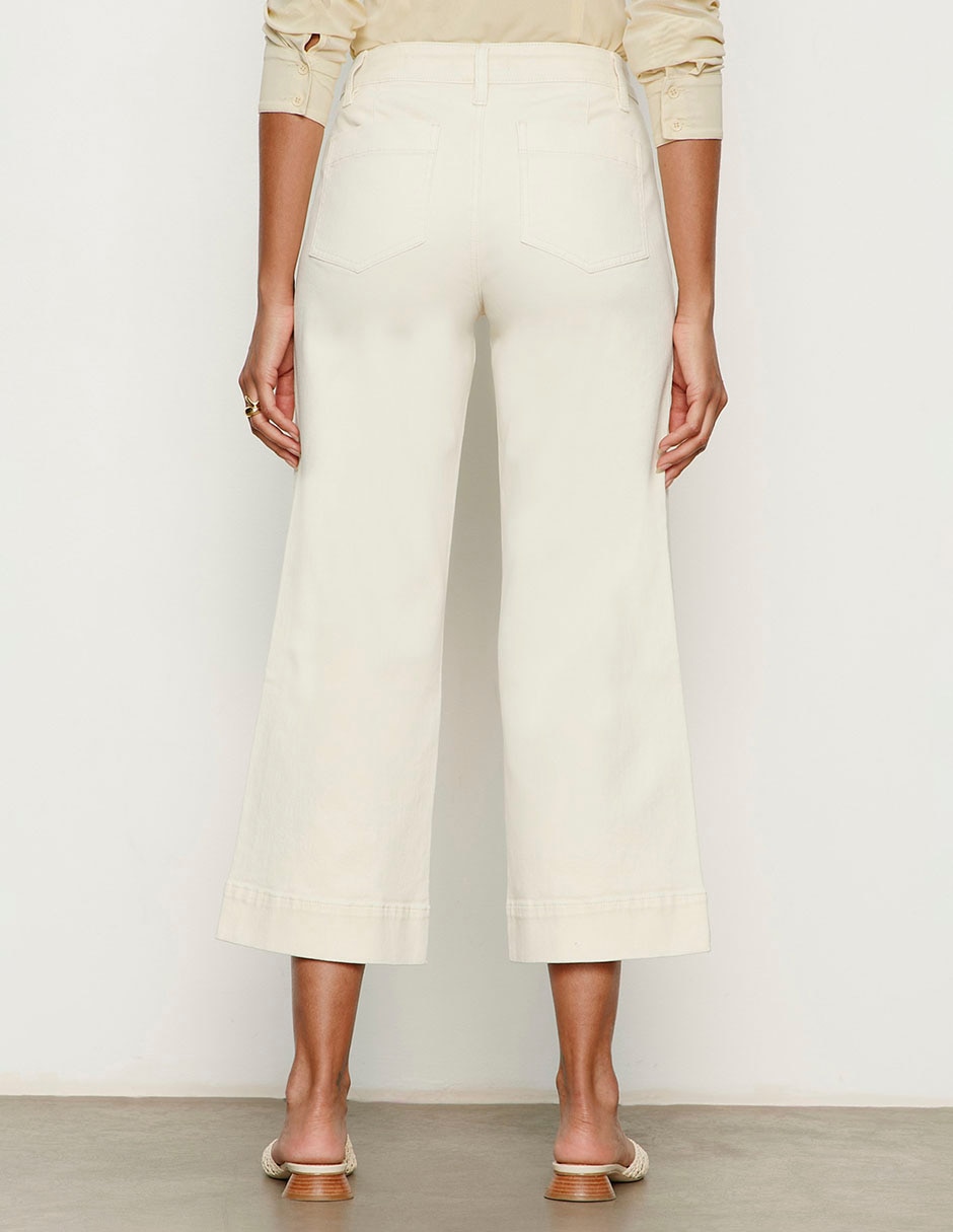 Jeans capri relajado para mujer 7