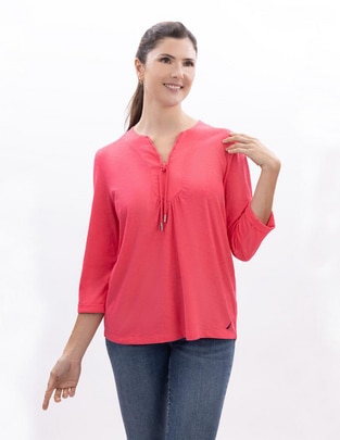 Blusa Nautica manga 3/4 para mujer