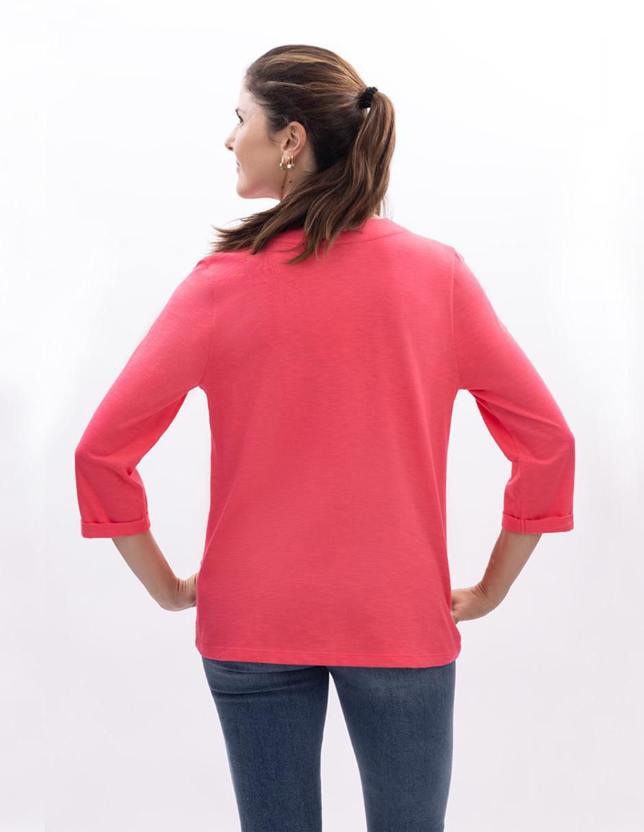Blusa Nautica manga 3/4 para mujer