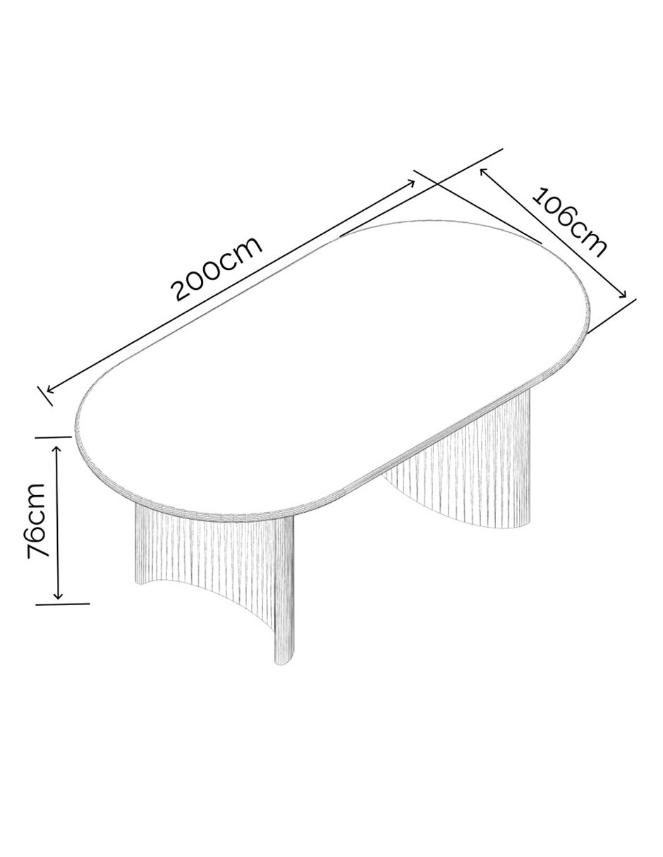 Mesa para comedor Batiz Haus