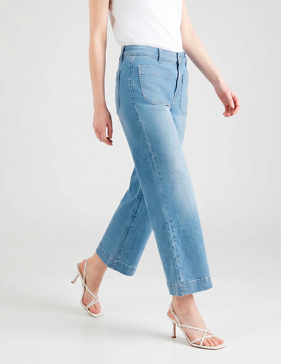 Jeans amplio CP0983AY7B corte cintura para mujer 4