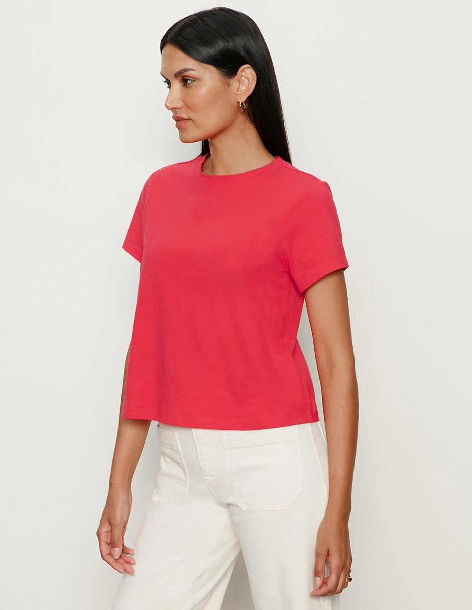 Playera manga corta cuello redondo mujer 5