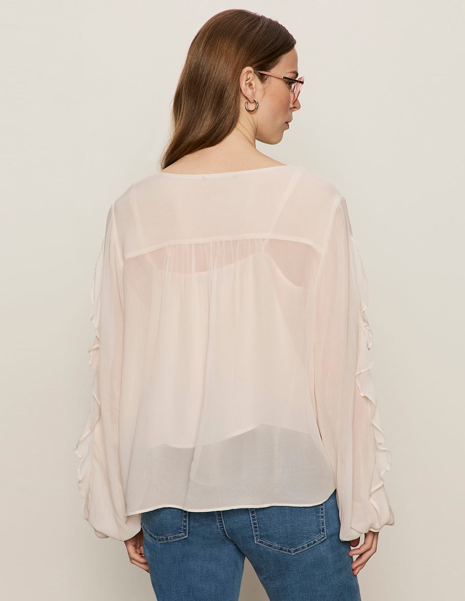 Blusa manga larga para mujer 7