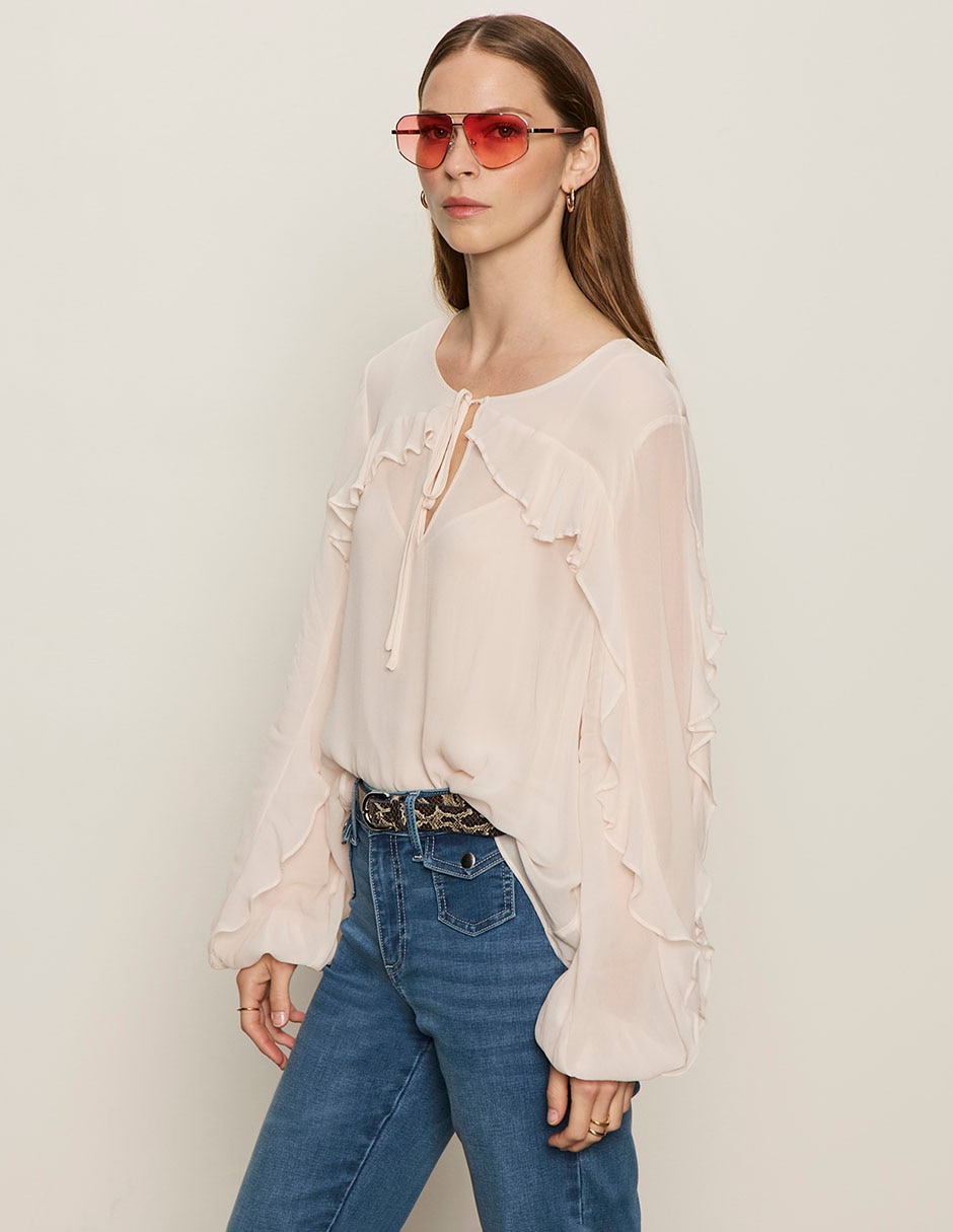 Blusa manga larga para mujer 8