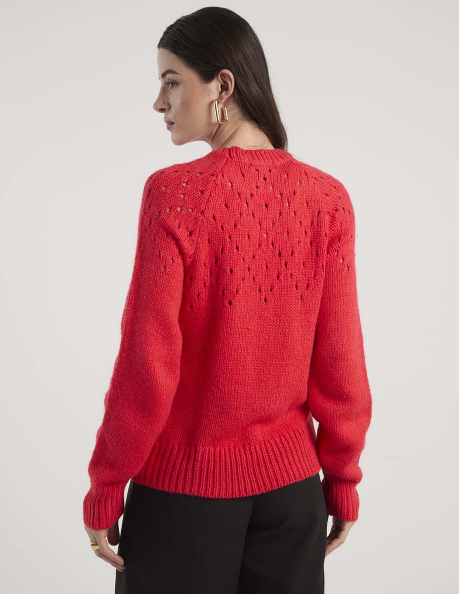 Suéter cuello redondo para mujer 5