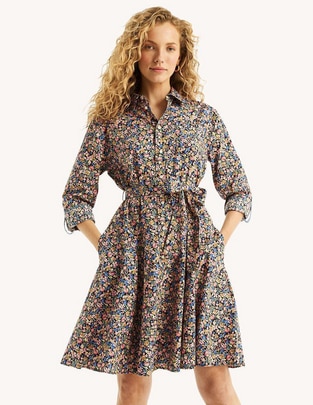 Vestido a la rodilla casual ef para mujer