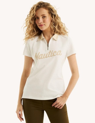 Playera tipo polo para mujer 1