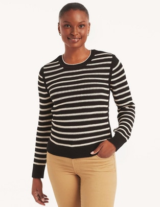 Suéter cuello redondo para mujer